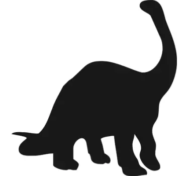 Sticker krijtbord diplodocus - TenStickers