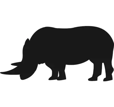 Sticker krijtbord neushoorn - TenStickers