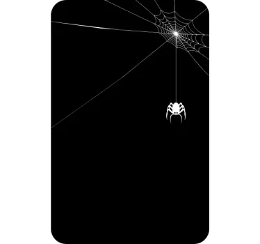 Krijtbord sticker met spinnenweb - TenStickers