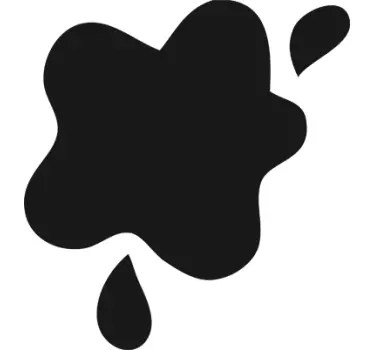 Krijtbord sticker met vlek - TenStickers