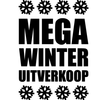 Sticker mega winter uitverkoop - TenStickers