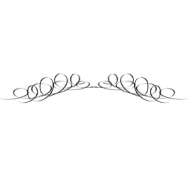 Sticker modern hoofdeinde bed krullen - TenStickers