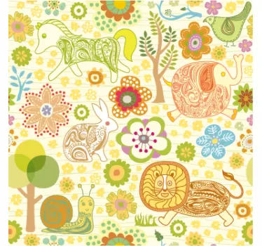 Sticker natuur kinderkamer muursticker - TenStickers