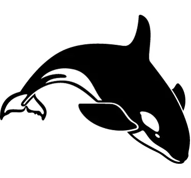 Sticker orka sprong - TenStickers