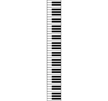 Muursticker woonkamer piano toetsen - TenStickers