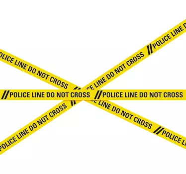 Deursticker politie afbakening - TenStickers