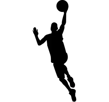 Sticker Schaduw Basketballer Dunk - TenStickers