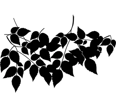 Sticker silhouette bladeren - TenStickers