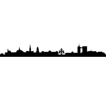 Sticker skyline Brussel - TenStickers