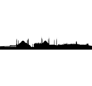 Sticker skyline Istanbul - TenStickers