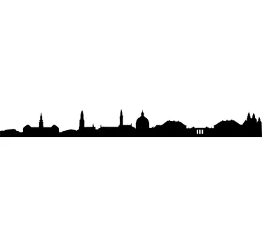 Sticker skyline Kopenhagen - TenStickers