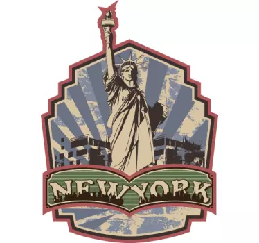 Sticker Statue of Liberty New York - TenStickers