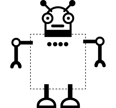 Sticker stopcontact robot - TenStickers