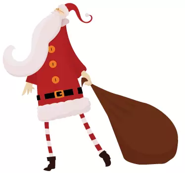 Sticker tekening kerstman kerstmis - TenStickers