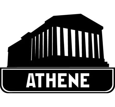 Sticker tempel athene oude grieken - TenStickers