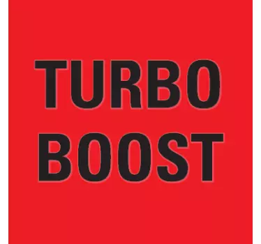 Sticker Turbo Boost Knight Rider - TenStickers