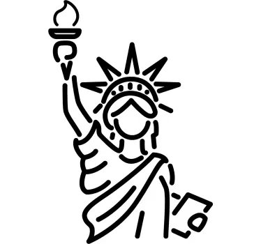 Sticker Vrijheidsbeeld - TenStickers