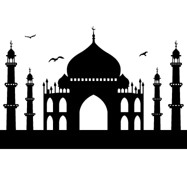Sticker woning Taj Mahal - TenStickers