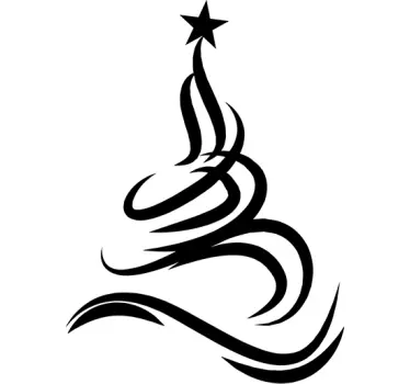 Stickers kerstboom filigraan - TenStickers