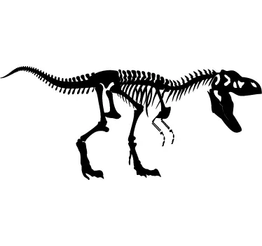 T-rex skelet sticker - TenStickers