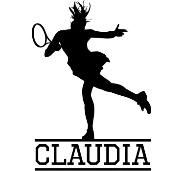 Tennis speler klantgerichte sticker - TenStickers