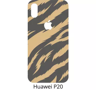 Tijgerstreeppatroon huawei sticker - TenStickers