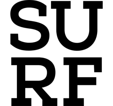 Tipografie Surf Muursticker - TenStickers