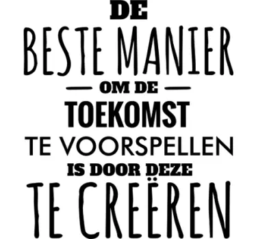 Toekomst Tekststicker - TenStickers