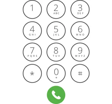 Toetsenbord iPhone Muursticker en Raamsticker - TenStickers