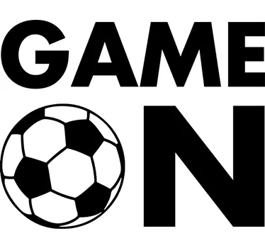 Muursticker voetbal game on - TenStickers