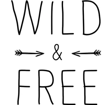 Wanddecoratie Wild & Free - TenStickers
