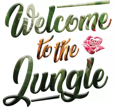 Welcome to the jungle sticker - TenStickers