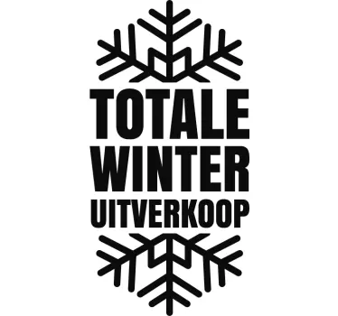 Winkel sticker winter totale uitverkoop - TenStickers