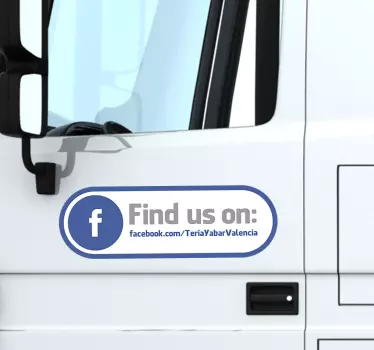 Raamsticker social media promotie - TenStickers