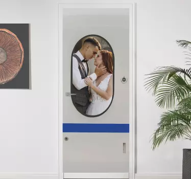 Metro glazen zelfklevende deursticker  - TenStickers