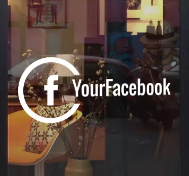 Raamsticker facebook - TenStickers