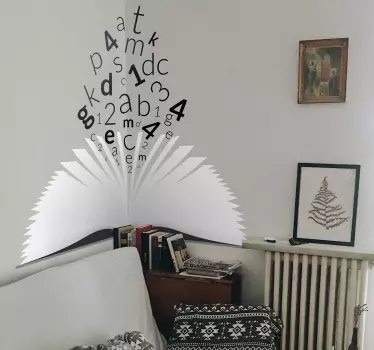 Muurstickers kinderkamer Muursticker schrijven en rekenen - TenStickers