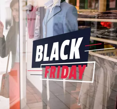 Moderne black friday sticker - TenStickers
