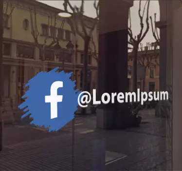 Aanwijzingen muurstickers Facebook sociale media-logo - TenStickers