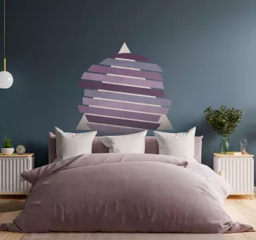 Geometrische cirkel lavendel kleur - TenStickers