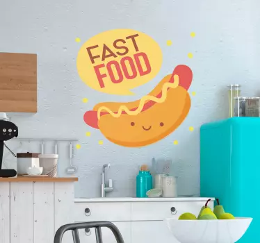 Bedrijfsstickers fast food - TenStickers