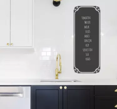 Krijtbord sticker vintage - TenStickers