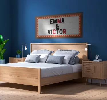 Gepersonaliseerde theather bord sticker - TenStickers