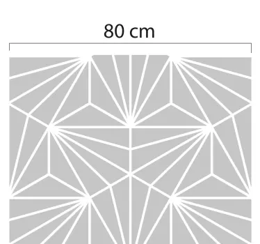 Raamsticker geometrisch doorschijnend - TenStickers