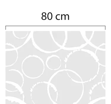 Cirkel motief raamsticker - TenStickers