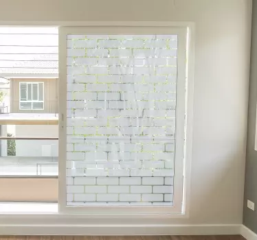Bakstenen venster textuur muur decor - TenStickers