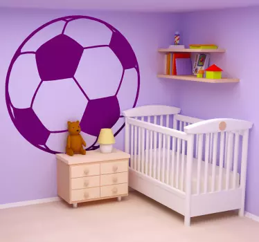 Muursticker voetbal silhouet - TenStickers