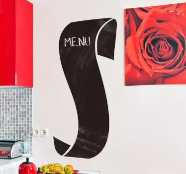 Krijtbord sticker keuken menu kaart rol - TenStickers