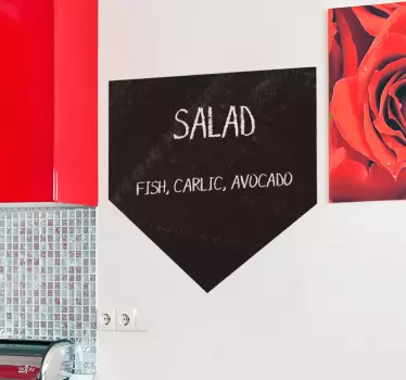 Krijtbord sticker menukaart - TenStickers