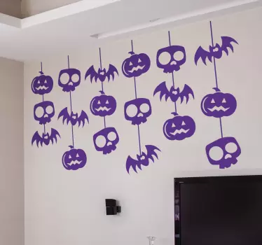 Muursticker Halloween Versieringen - TenStickers